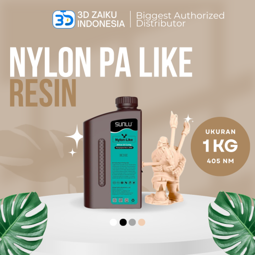 SUNLU Nylon PA Like Resin 1 KG 405 nm UV LCD DLP 3D Printer